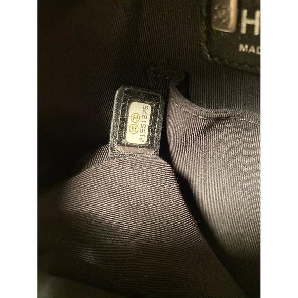 CHANEL Black Leather Drawstring Backpack - Picture 9 of 9